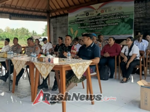 Polres Badung dan Babinsa Tanam Jagung Serentak, Wujudkan Ketahanan Pangan