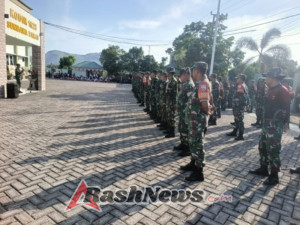 Tingkatkan Kedisiplinan, Kodim 1628/KSB Gelar Apel Gabungan dan Kerja Bakti Bersama