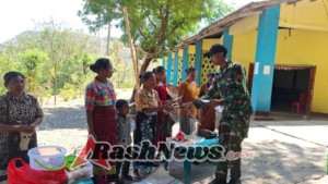 Pelayanan Kesehatan dan Pembagian Alkitab oleh Satgas Pamtas RI-RDTL Sektor Barat Pos Naekake