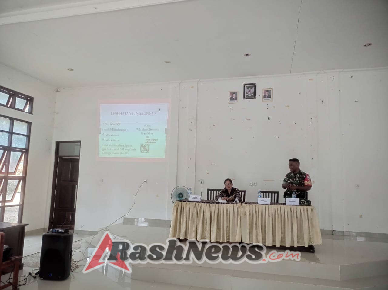 Perkuat Kolaborasi, Babinsa Batutua Ikut Bahas Permasalahan Kesehatan di Rote Barat Daya