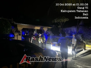 Polres Tabanan Gelar Blue Light Patrol, Antisipasi Kejahatan 3C di Malam Hari dan Jaga Kondusivitas Wilayah