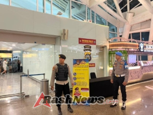 Patroli Terpadu Polres Bandara Ngurah Rai Jaga Stabilitas dan Kenyamanan Penumpang