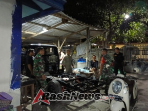 ‎Babinsa Banjar Sari Ajak Warga Waspada Jaga Keamanan Lewat Patroli Malam di Dusun Taman Sari