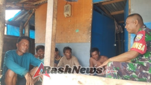 Babinsa Ajak Nelayan Papela Siaga Hadapi Cuaca Ekstrem