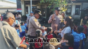 Kunjungan anak-anak Paud Swasti Karya Megati Di Mako polsek Seltim