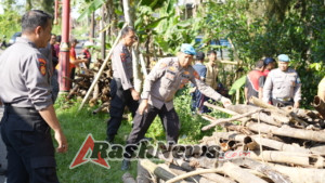Polres Bangli Laksanakan Normalisasi Aliran Sungai di Lingkungan Bebalang