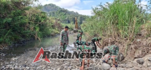 Satgas TMMD Bersama Warga Kebut Progres Rehabilitasi Bendungan