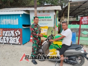 Babinsa Koramil 1627-01/Ba’a Dorong Warga Mokdale Manfaatkan Program Pangan Murah