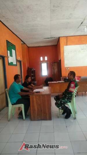 Tingkatkan Sinergi, Babinsa Batutua Bersilaturahmi dengan Kepala Desa Mbiulombo