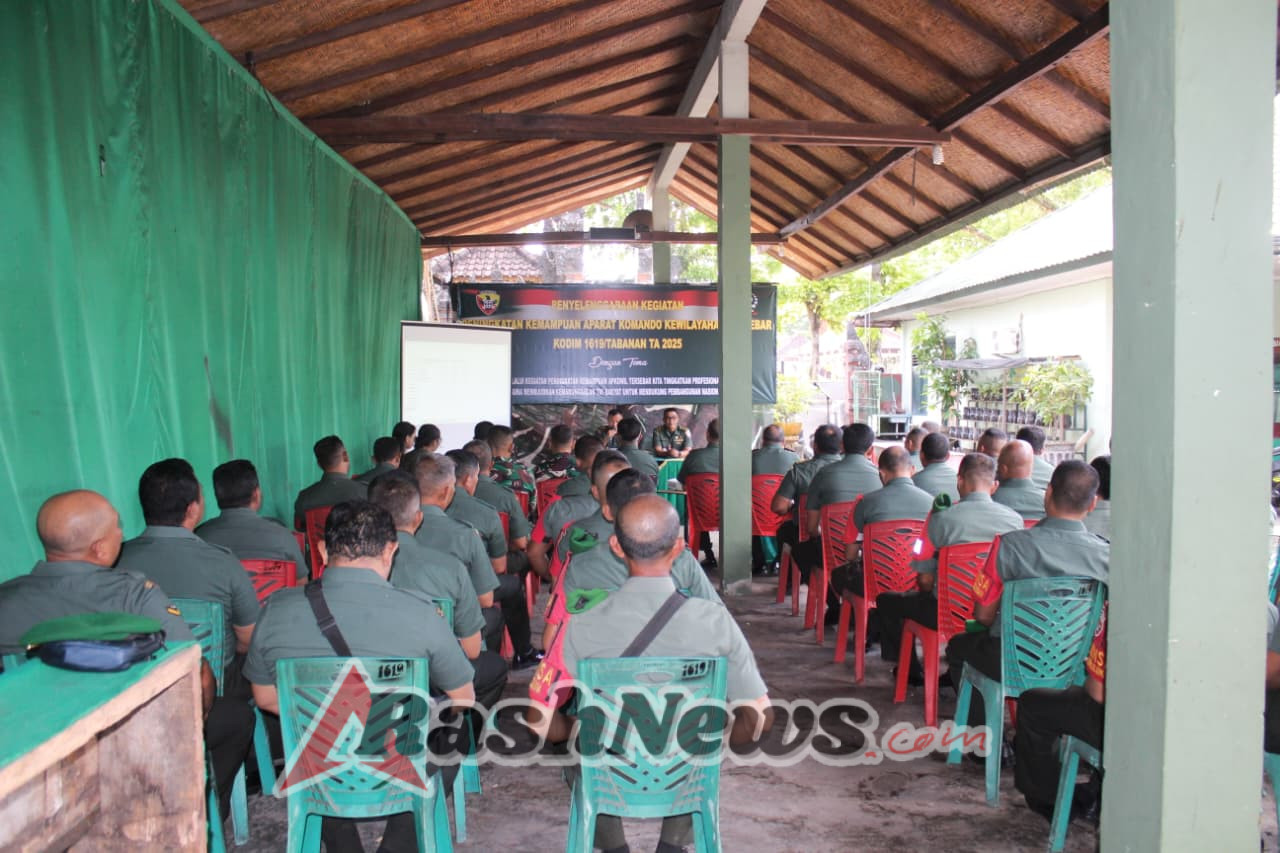 Peningkatan Kemampuan Apkowil Tersebar Kodim 1619/Tabanan, Wujud Komitmen TNI dalam Mendukung Pembangunan Nasional