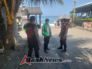 Antisipasi Tindak Kejahatan Sore Hari Kuta Utara Patroli Di Kawasan Pantai Batu Bolong