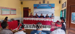 Danramil 1623-01/Karangasem bersinergi hadiri pembayaran dan penyerahan buku tabungan kompensasi row SUTT.