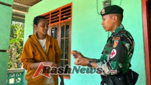 Dukung Program Gizi, Satgas Yonarmed 12 Kostrad Bagi Telur Rebus untuk Ibu dan Anak Setiap Minggu