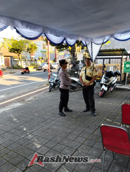 Satuan Binmas Polres Bangli Laksanakan Pembinaan dan Koordinasi dengan Satuan Pengamanan Bank Mandiri