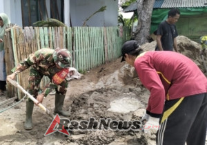 Komsos Babinsa Koramil Monta Pererat Silaturahim dan Tertib Sosial