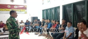 Semangat Juang Atlet Rote Ndao Menggema, Babinsa dan Pengurus FORKI Gelar Pembekalan di Aula Koramil Baa