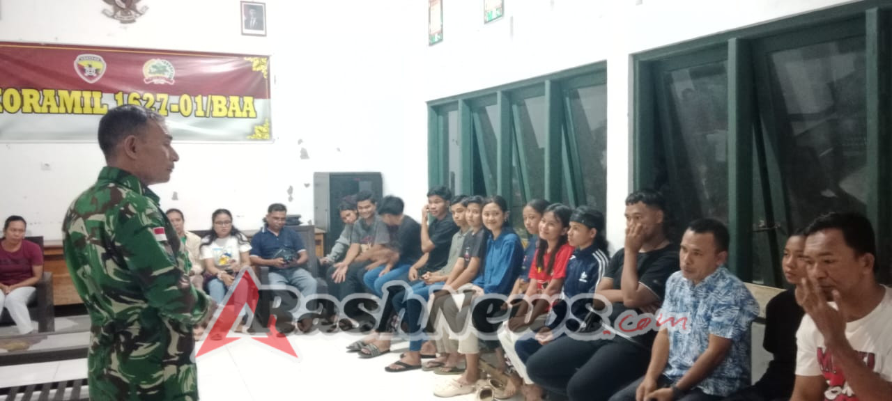 Semangat Juang Atlet Rote Ndao Menggema, Babinsa dan Pengurus FORKI Gelar Pembekalan di Aula Koramil Baa