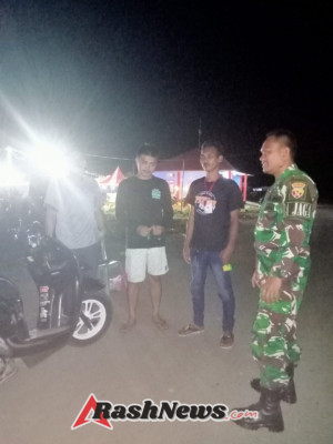 TNI dan Warga Bersinergi, Malam Poto Tano Tetap Kondusif dan Aman