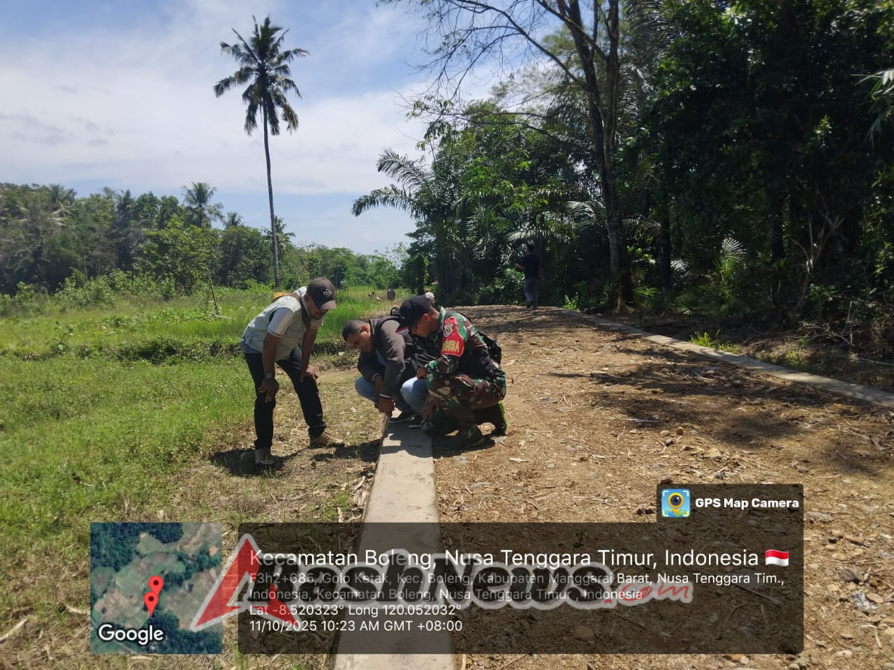 Kehadiran Babinsa di Golo Ketak: Mendorong Akuntabilitas dan Kesejahteraan Ekonomi Melalui Infrastruktur Pertanian
