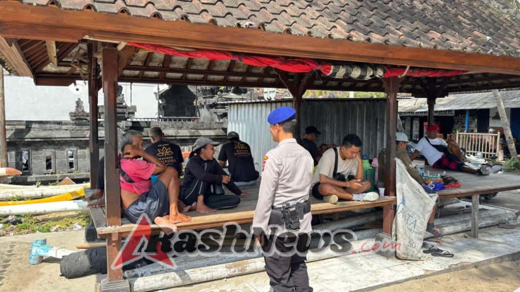 Pantai Aman, Wisata Nyaman: Sat Polairud Karangasem Turun Tangan