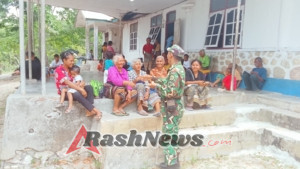 Babinsa Koramil 1618-01/Miotim Himbau Warga Desa Bitefa Untuk Jaga Kesehatan Dan Keamanan Lingkungan