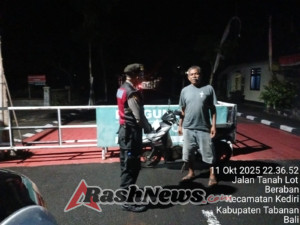 Polsek Kediri Gencarkan Pelaksanaan Patroli Barcode Malam Hari