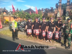 Bhabin Desa Bongan Amankan Lomba Mancing di Irigasi Subak Pasut Bongan