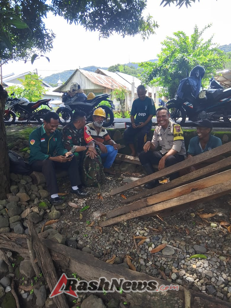 TNI-Polri Kompak di Aewora, Bangun Kesadaran Warga Jaga Keamanan dan Lingkungan