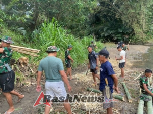 Wujud Nyata TMMD di Ngada, Irigasi Sepanjang 75 Meter Mulai Terbentuk