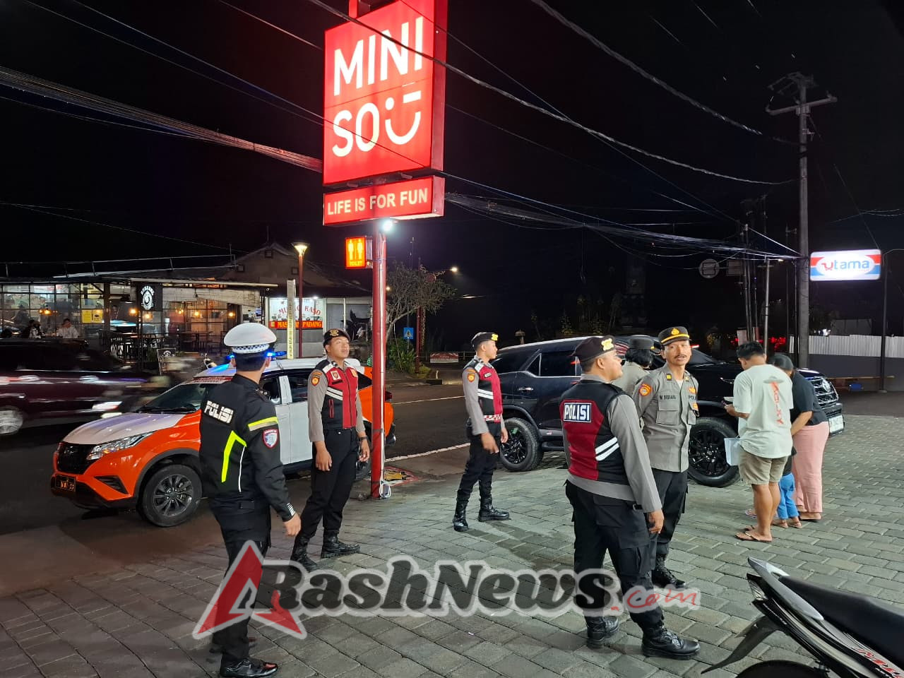 Jaga Harkamtibmas Polres Bangli Gelar Patroli Bersama Masyarakat