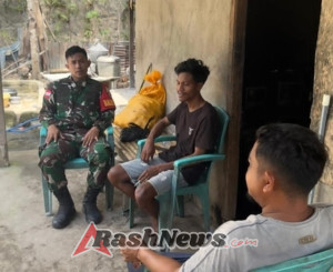 Warga Kaliuda Antusias Sambut Komsos Babinsa Pahunga Lodu