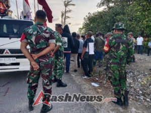 Babinsa Batutua Kawal Langsung Jalannya Tatap Muka Bupati dengan Warga Pesisir Bo’a