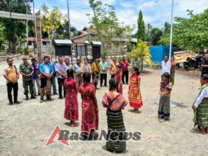 Babinsa Koramil 1618-04/Bisel Hadiri Kunjungan Perdana Camat Definitif Insana Barat ke Desa Bannae