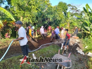 Sinergi Babinsa dan Warga Wujudkan Jalan yang Layak di Dusun Abasan, Desa Panji Anom