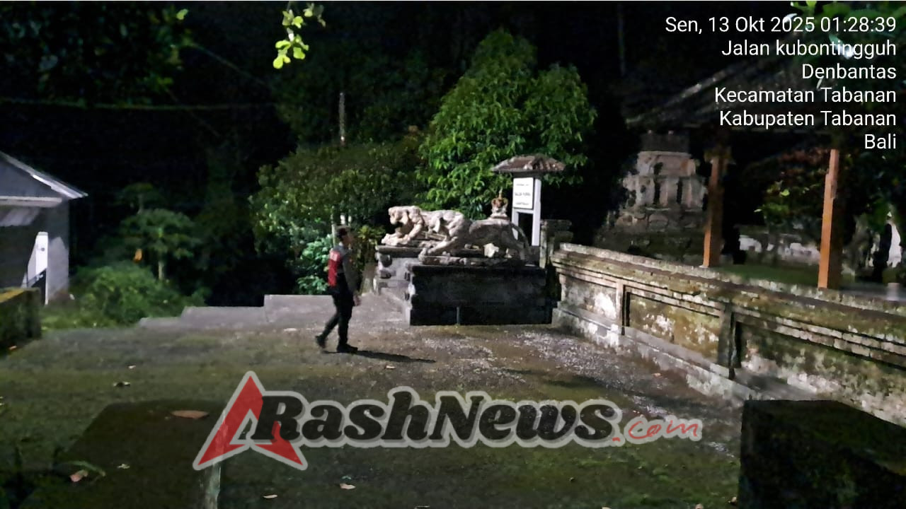 Sat Samapta Polres Tabanan Gencarkan Patroli Jalan Kaki Subuh, Jaga Kondusifitas Wilayah dari Gangguan Kamtibmas