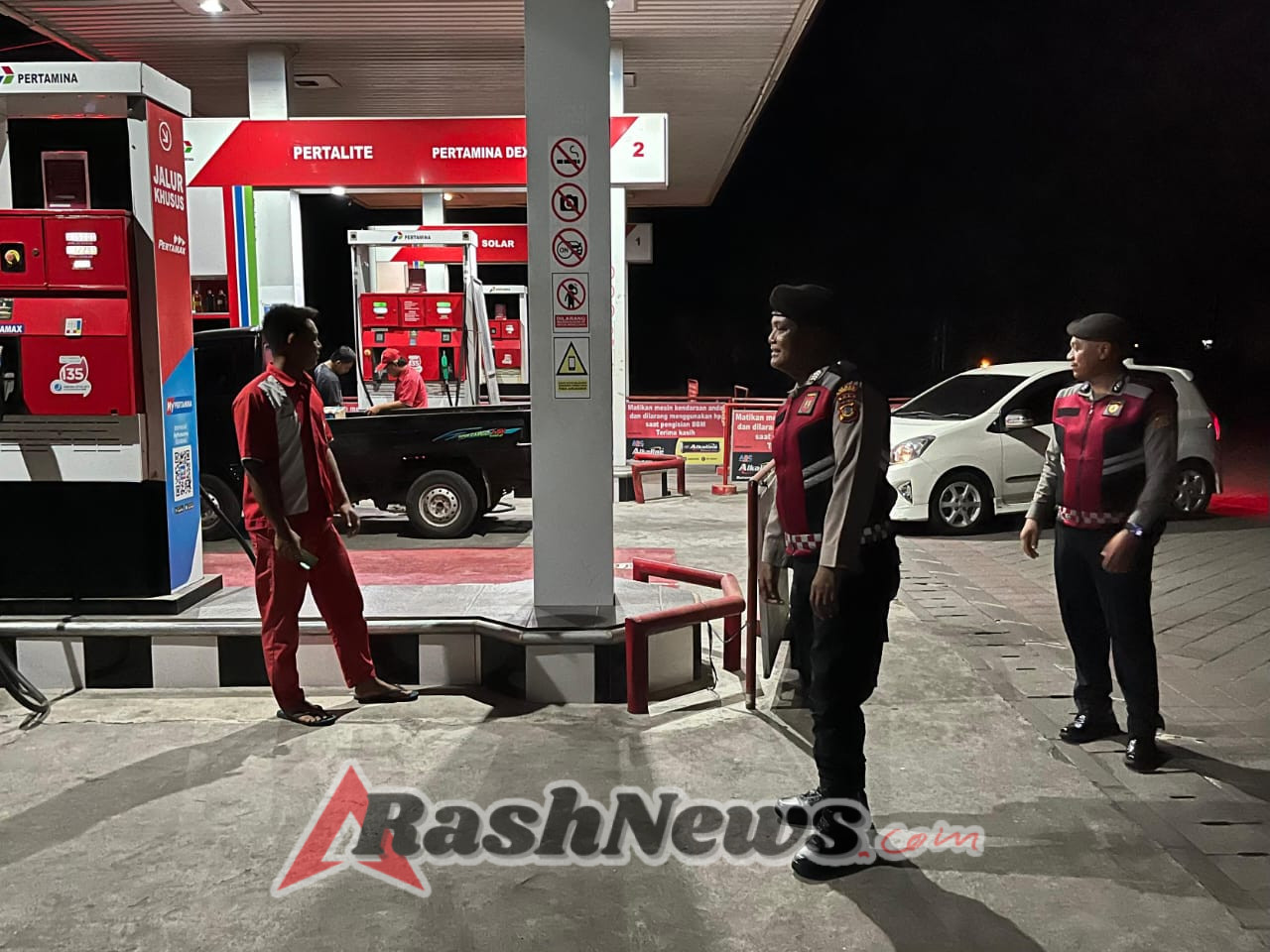 Unit Samapta Polsek Dawan Laksanakan Patroli Malam, Antisipasi Gangguan Kamtibmas.