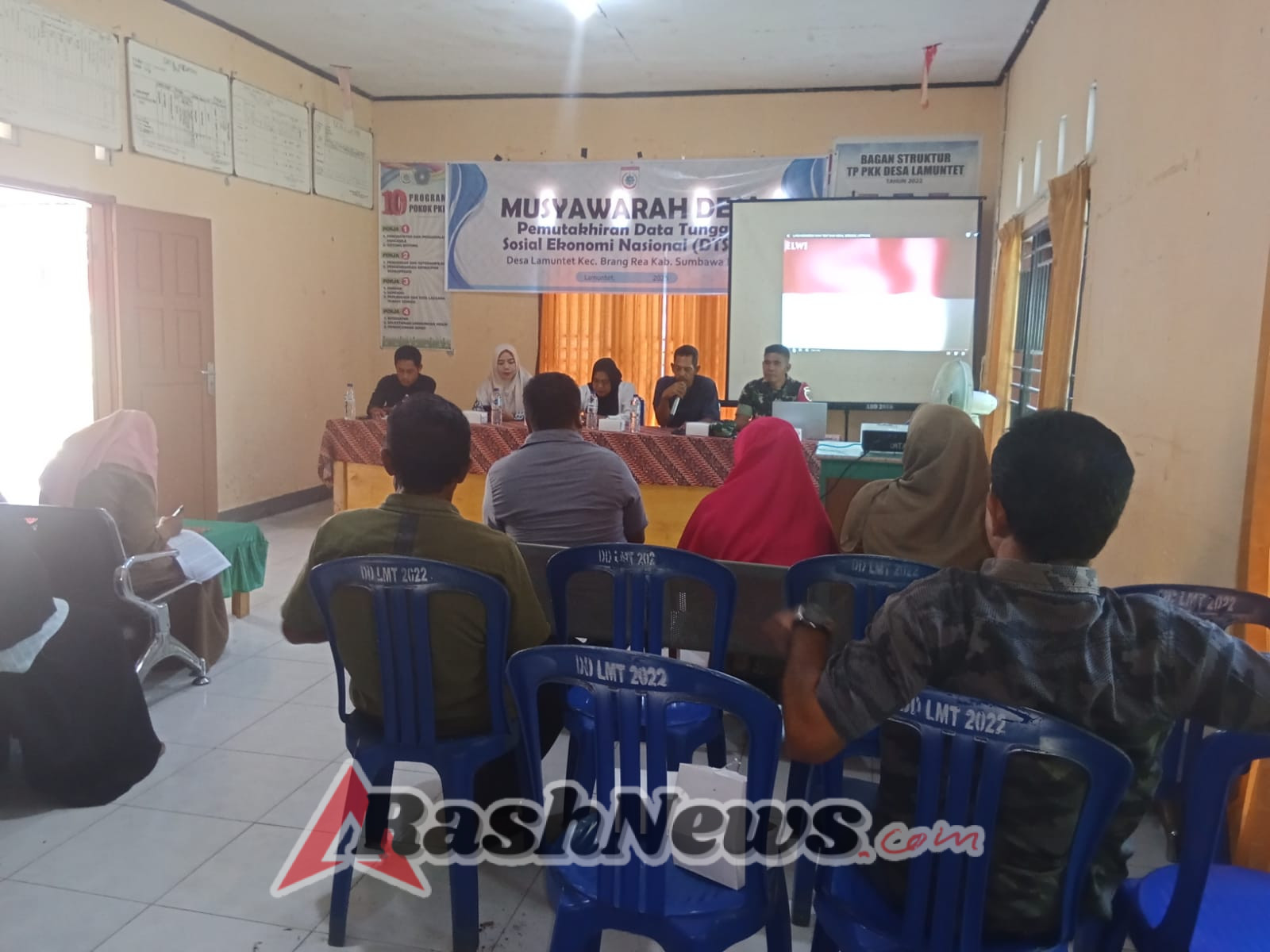 Musyawarah Desa Lamontet Bahas Pemutakhiran Data Sosial Ekonomi, Babinsa Hadir Dukung Kegiatan