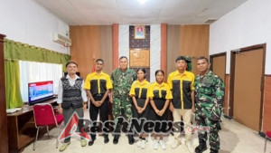 Dandim 1603/Sikka Terima Siswa DKV SMKS Yohanes XXIII Maumere dalam Program PKL