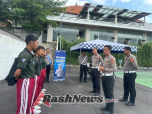 Unit Regident Satlantas Polres Karangasem Gelar Coaching Clinic Gratis untuk Pelajar