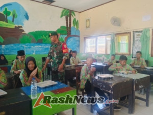Sentuhan Kepedulian Babinsa Warnai Kegiatan Makan Sehat Bergizi di Brang Rea