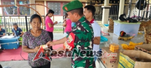 Sinergi Babinsa dan Kader Posyandu Wujudkan Masyarakat Kelusa Sehat