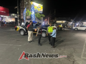 Pawas Ipda Darmaya Pimpin UKL Polsek Kuta Utara Patroli Susuri Jalan Abian Base Dalung.