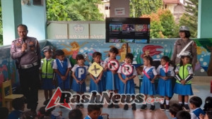 Belajar Sambil Bermain, Satlantas Polres Badung Edukasi Anak TK Soal Tertib Lalu Lintas