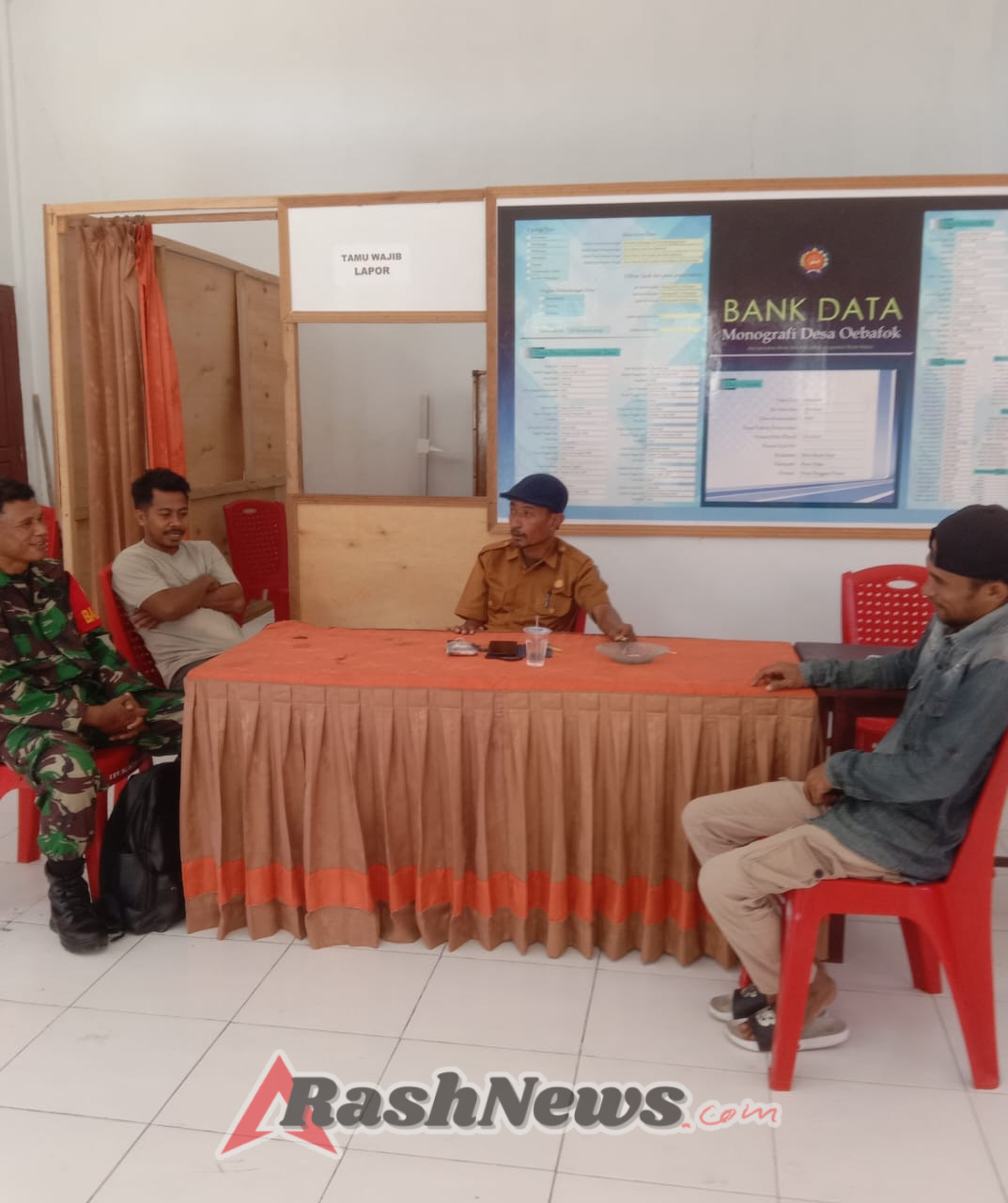 Sinergi Babinsa dan Pemerintah Desa Oebafok Dukung Program Koperasi Merah Putih