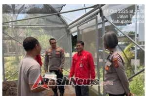 Kabag SDM Polres Tabanan Hadiri Penyerahan Bibit dan Pupuk Sekam dari Dinas Pertanian, Dukung Ketahanan Pangan di Lingkungan Polri