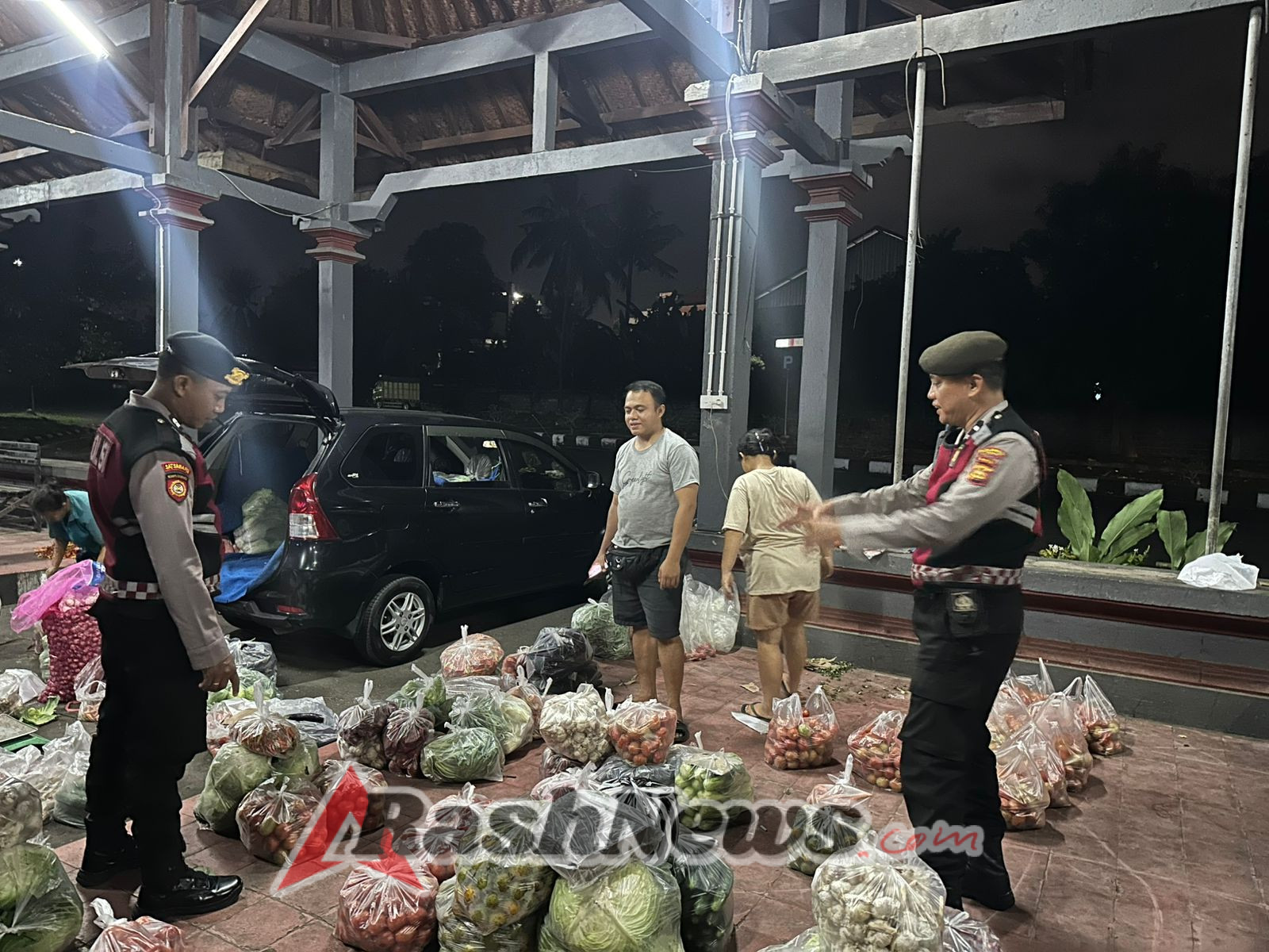 Cegah Guantibmas, Samapta Polres Klungkung Intensifkan Blue Light Patrol