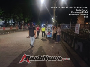Blue Light Patrol Polres Tabanan Sasar Tempat Keramaian, Wujudkan Situasi Malam Kondusif
