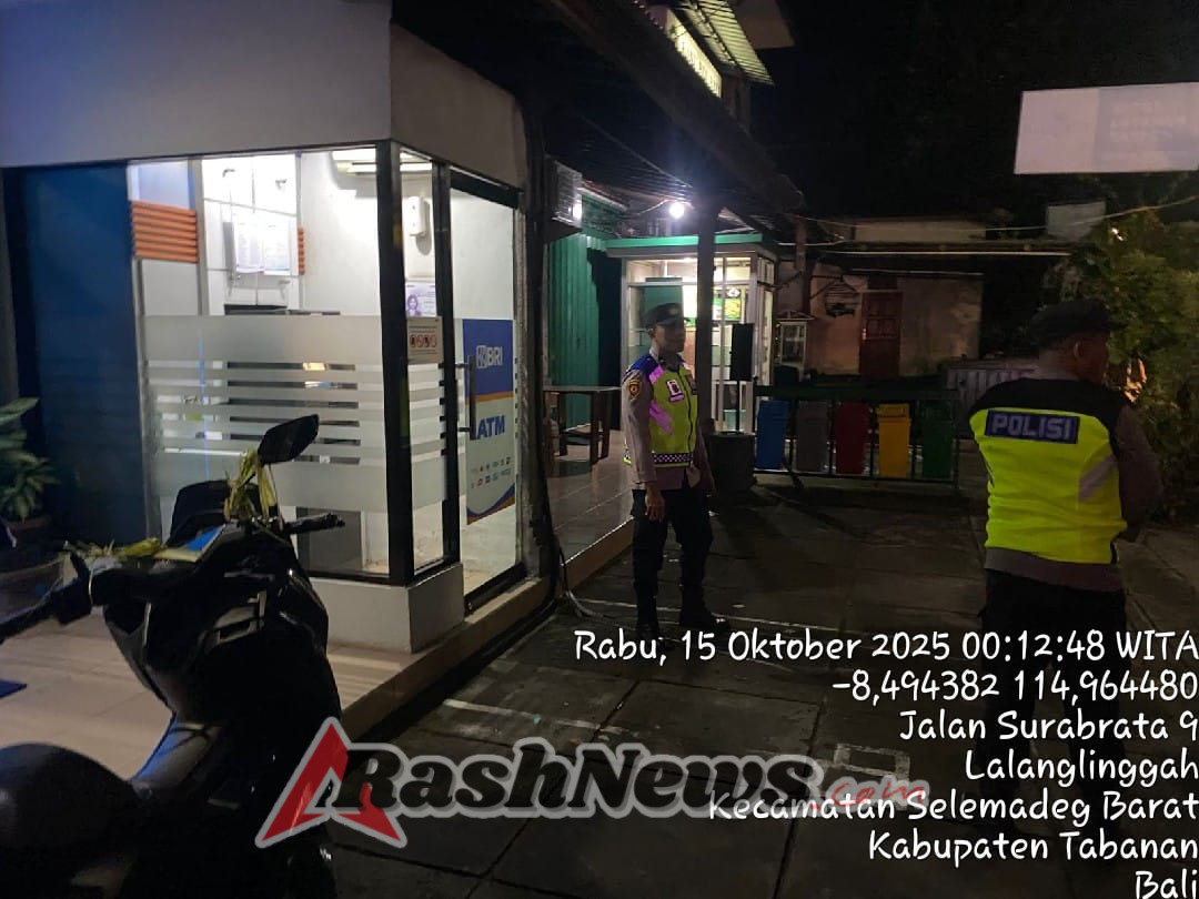 Antisipasi Kejahatan, Polsek Selemadeg Barat Gencar Laksanakan Patroli Barcode