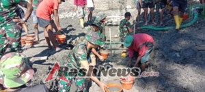 TMMD Ke-126 di Ngada, Satgas Mantapkan Konstruksi Bendungan Panondiwal Demi Ketahanan Air Pertanian