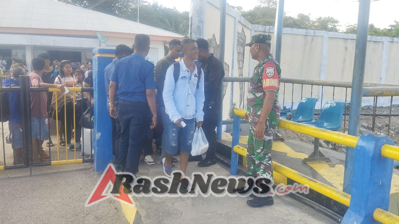 TNI Koramil 1627-02/Pantai Baru Pastikan Keamanan dan Ketertiban di Pelabuhan ASDP